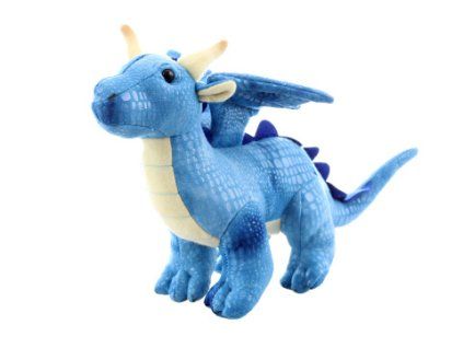 Plyš drak modrý 20 cm ECO-FRIENDLY
