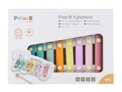 Dřevěný xylofon - polární medvěd