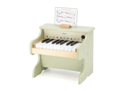 Dřevěné piano na baterie