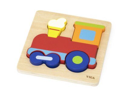 Dřevěné puzzle Mašinka