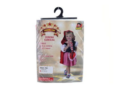 Šaty Karkulka 92-104 cm