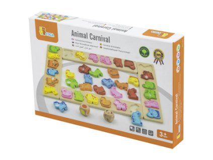 Dřevěná hra - karneval zvířátek