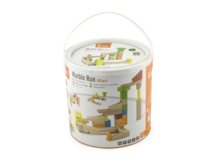 Dřevěná kuličková dráha 49kusů