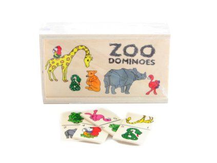 Dřevěné domino zoo