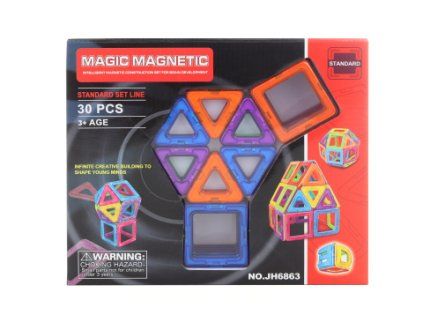 Magnetická stavebnice 30 ks