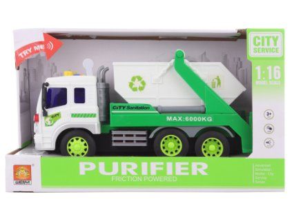 Auto s kontejnerem baterie