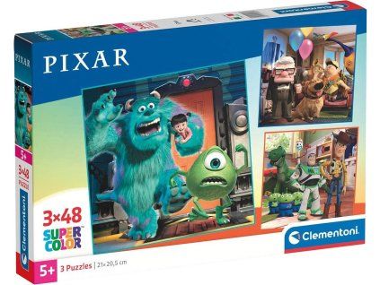 puzzle disney pixar 3x48 dilku 254938