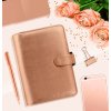 Diář Filofax Saffiano Rose Gold osobní 022573