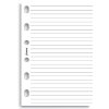 Filofax poznámkový blok linkovaný, bílý, 40 listů - kapesní 212210