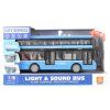 Autobus dvoupatrový modrý na baterie