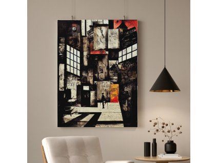 Témné zákoutí industriální ulice