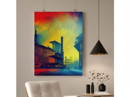 Industriální Praha | plátno