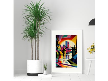 Barevná Vltava dynamická kompozice