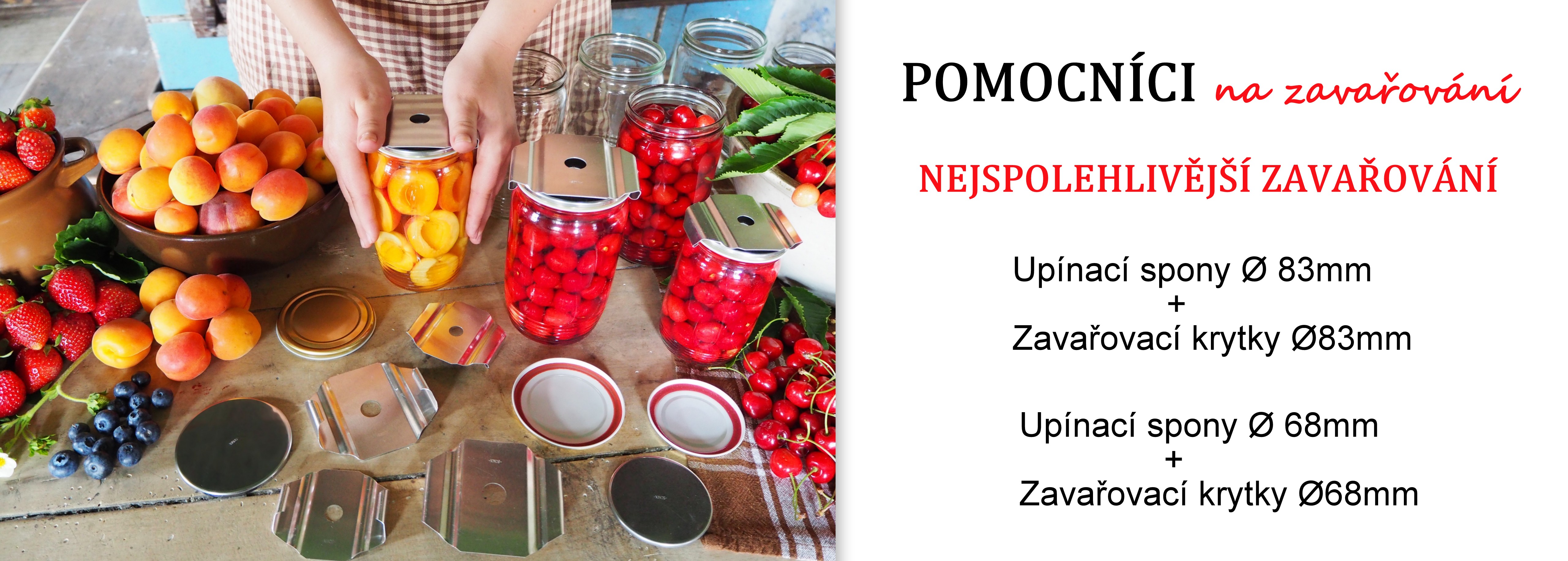 Upínací spony + krytky