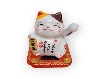 Mávající kočka LP 2139 barevné uši Maneki Neko 7 cm
