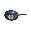 Plechová černá pánev wok s kulatým dnem LP 25536 CHIC CHEF 32 cm