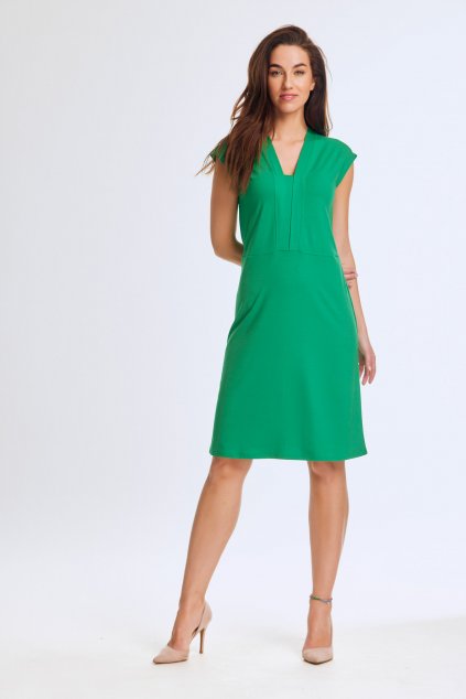 zelené áčkové šaty