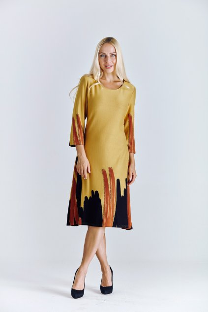 zimní dámské šaty áčkové