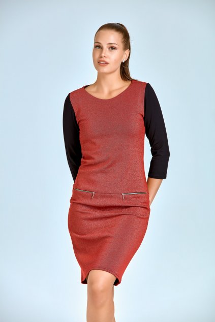 pouzdrové šaty sleva