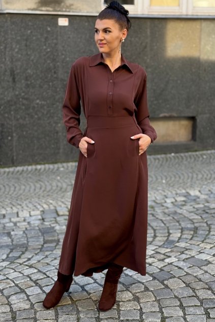 oversized maxi šaty