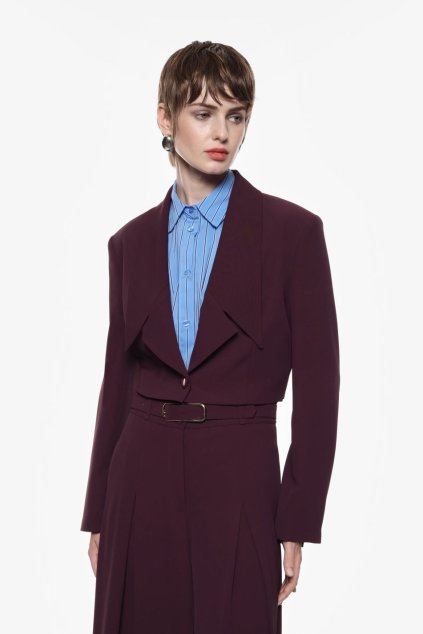 Dámské krátké sako Imperial burgundy