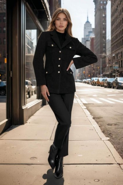 elegantní kabát vypasovaný