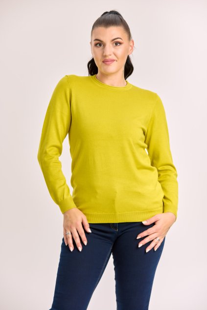 hladký svetr s dlouhým rukávem