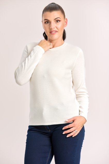 jednoduchý svetr s dlouhým rukávem