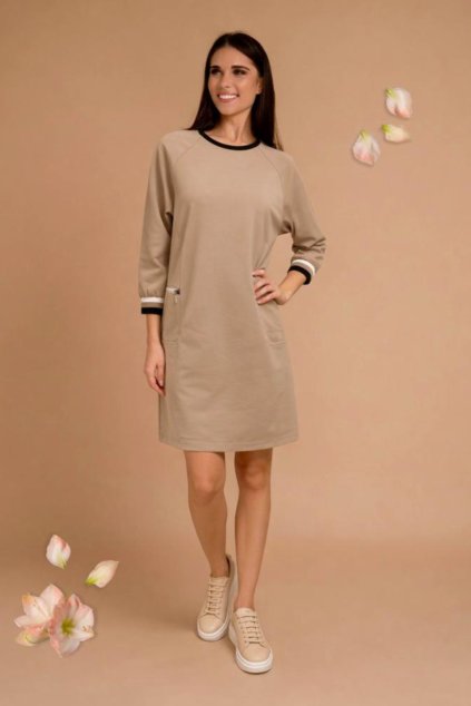 šaty z teplákoviny