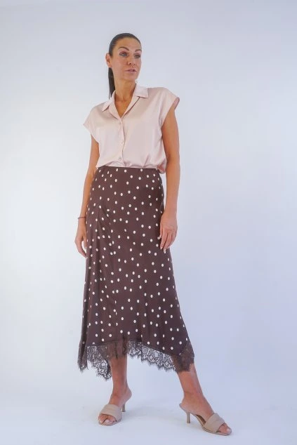 midi sukně s krajkou