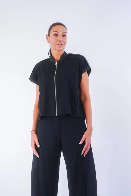 úpletová bunda na zip