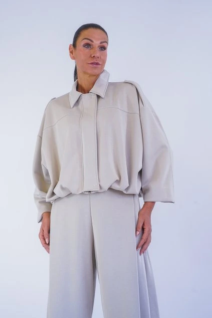 jarní bunda z teplákoviny