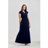 modré dámské maxišaty tess