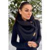černá zimní šála na zapínání