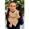 zimní šála na zapínání