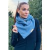 dámská zimní šála na knoflík