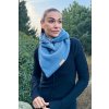 dámská zimní šála na knoflík