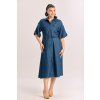 košilové šaty lyocel