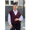 hřejivá pletená vesta na knoflíky