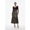 dlouhá koženková sukně