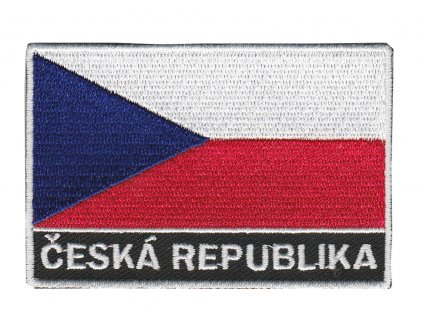 Nášivka vlajka + ČR + Ceska republika + vlajka