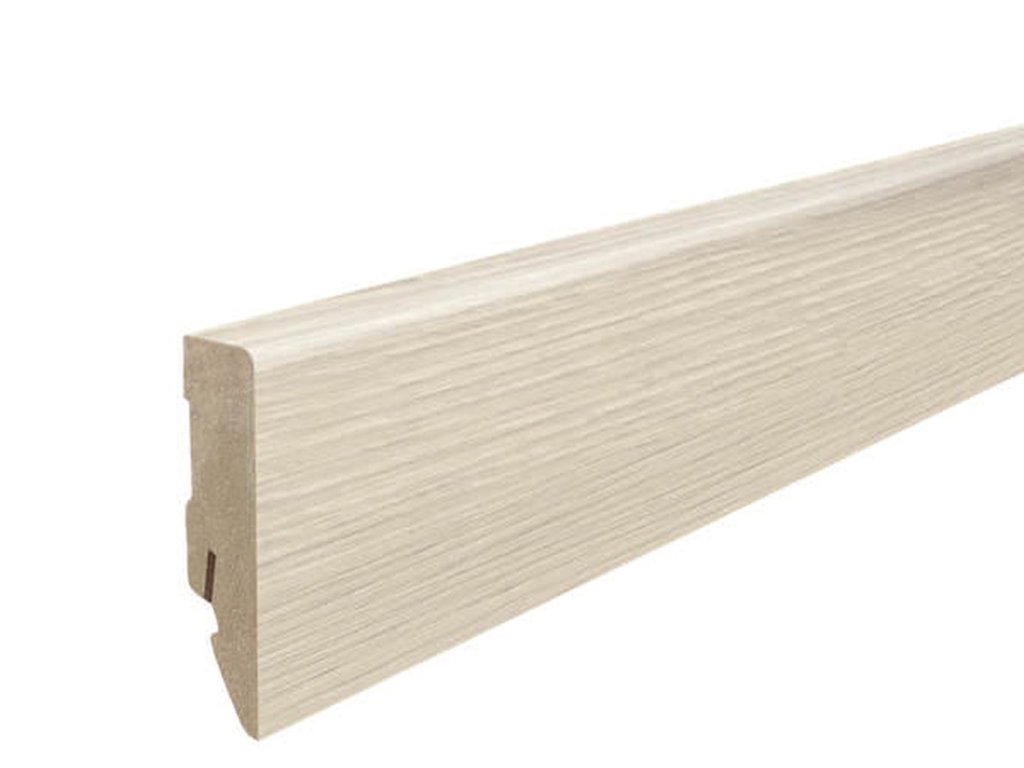 Soklová lišta HARO pro designové podlahy, rozměr 16x58 mm, dub Ontario bílý