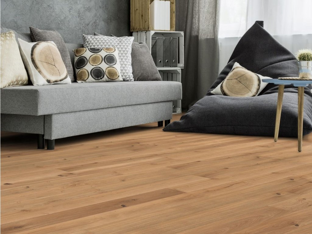 Dřevěná podlaha Weitzer Parkett, dub rustic, vzor prkno WP Plank 1800