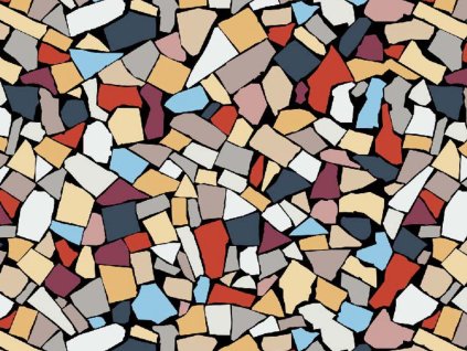 Kompaktní deska pro interiér Fundermax P919 Terrazzo, černé jádro