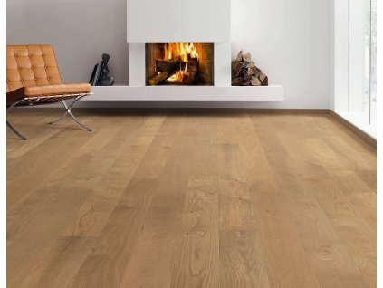 Dřevěná podlaha HARO, dub kouřený Markant, vzor prkno