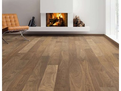 Dřevěná podlaha HARO, ořech americký Markant, vzor prkno
