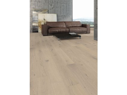 Dřevěná podlaha HARO, dub Sandgrau Sauvage, vzor prkno Maxim