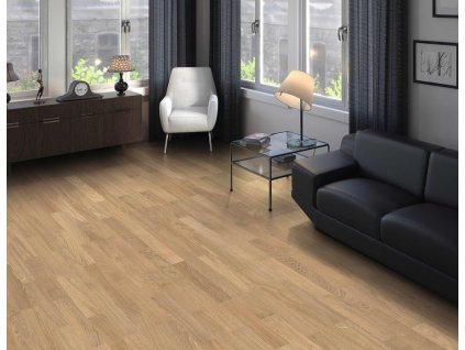 Dřevěná podlaha HARO, dub světle bílý Trend, vzor parketa Allegro