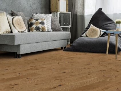 Dřevěná podlaha Weitzer Parkett, dub Mandel rustic colorful, vzor prkno WP Plank 1800