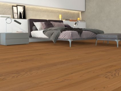 Dřevěná podlaha Weitzer Parkett, jasan Amber lively colorful, vzor prkno WP Plank 1800 (Povrch kartáčovaný, Povrchová úprava přírodní olej ProVital finish)